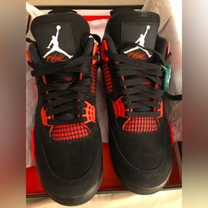 COPY - Air Jordan 4 Retro “ RED THUNDERS” brand new with the tags..NEVER WORN